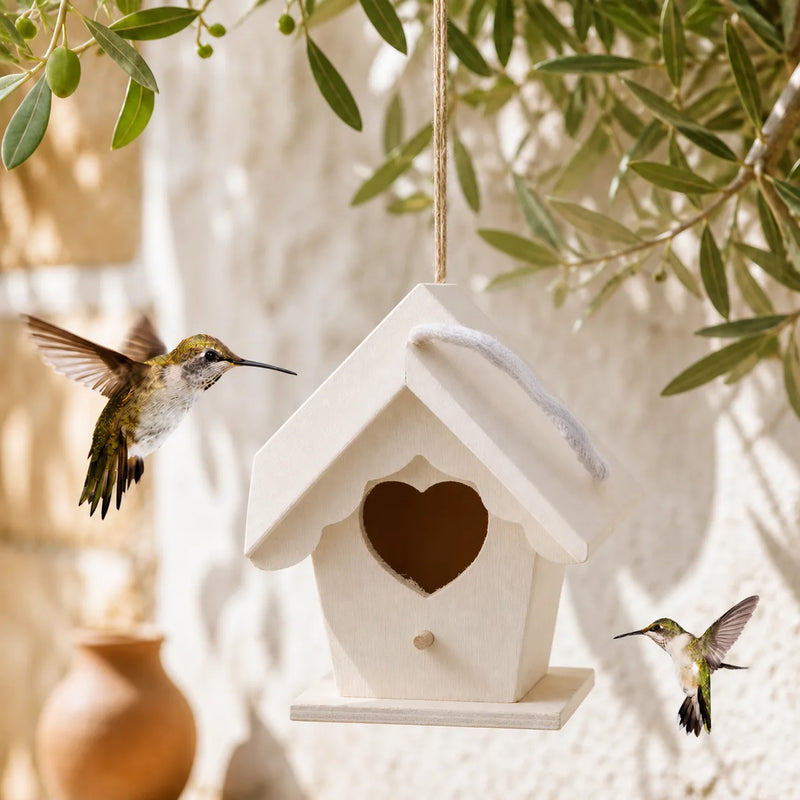Mini vogelhuisje geschulpt