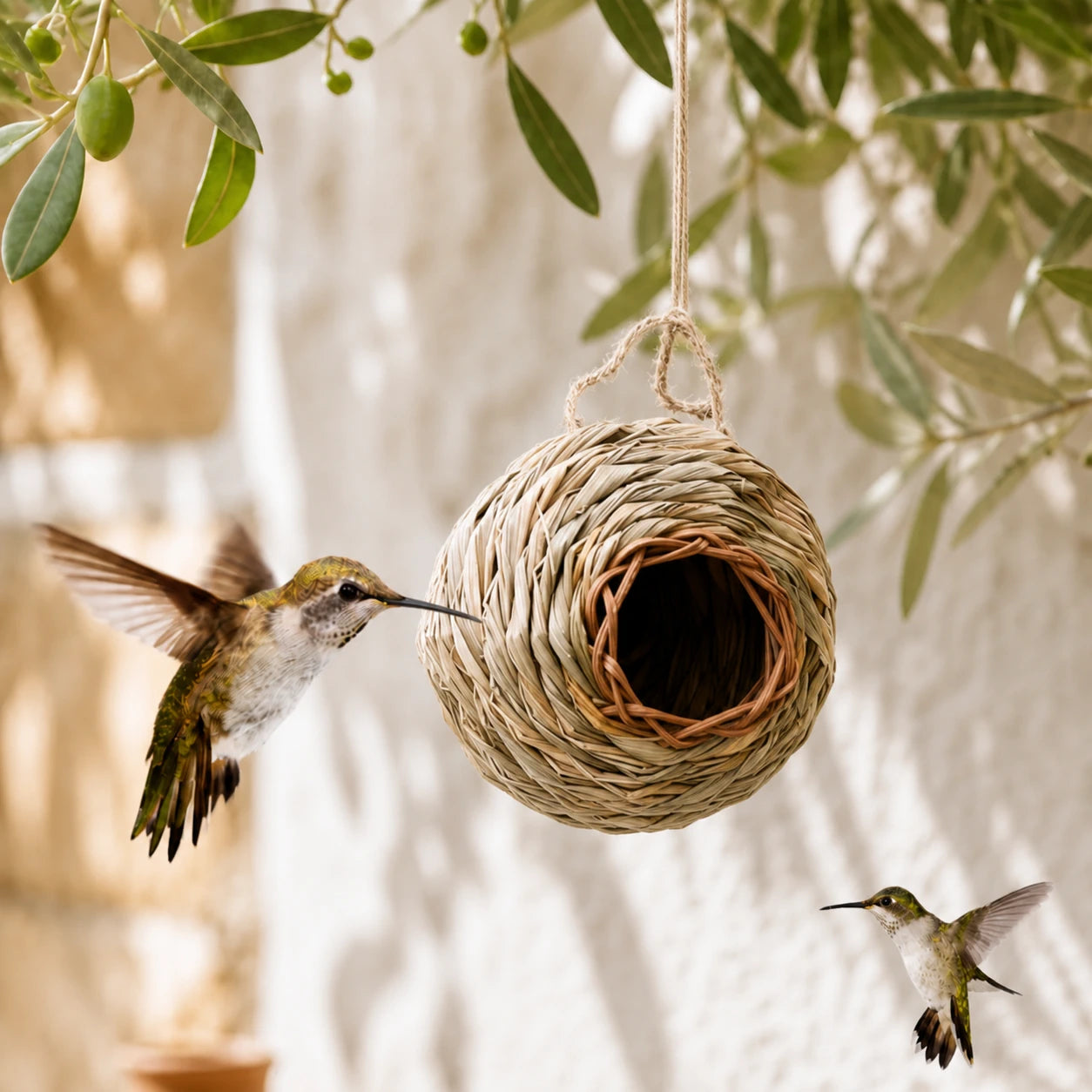 Vogelhuisje bol gevlochten