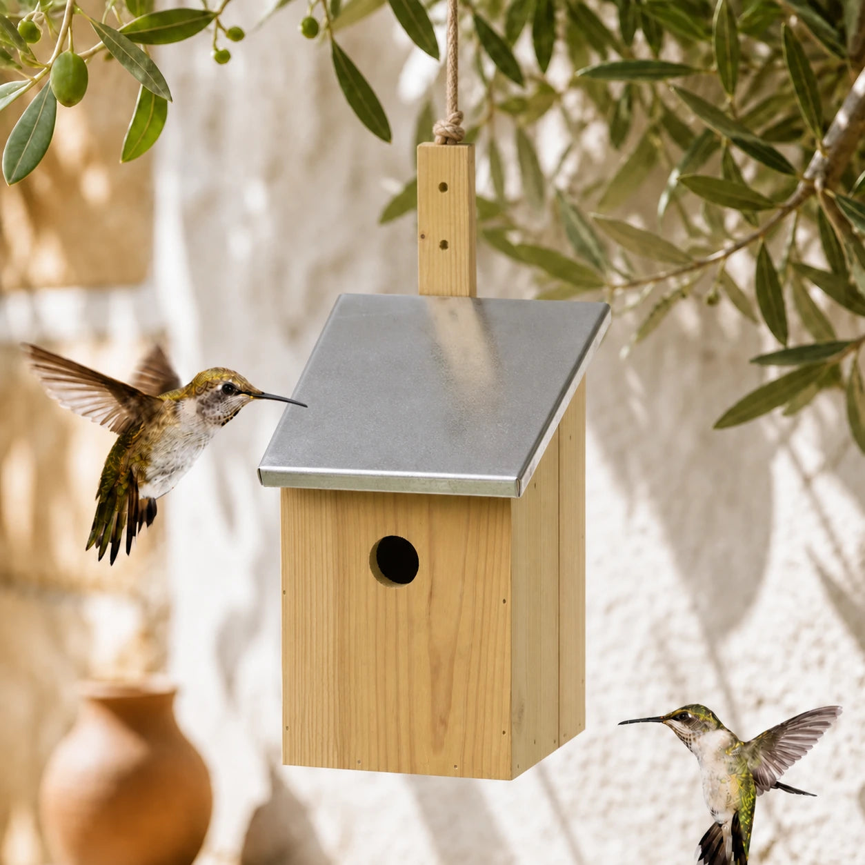 Vogelhuisje spiegel