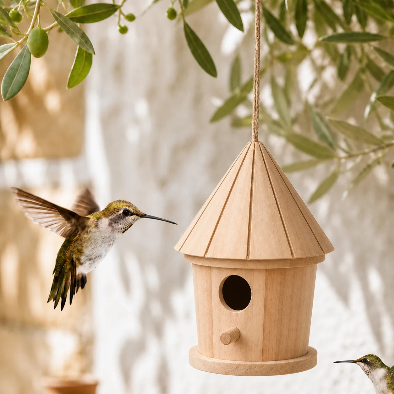Vogelhuisje toren kegelvormig
