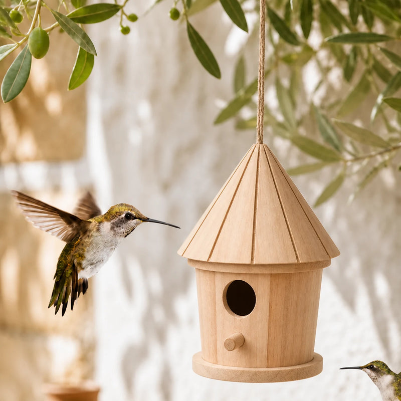 Vogelhuisje toren kegelvormig