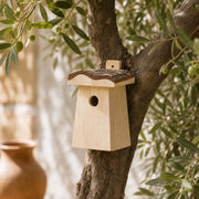 Vogelhuisje huisje van berk