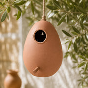 Vogelhuisje gerecycled grijs 18 cm