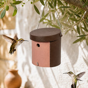 Vogelhuisje cilindrisch met ingang rond