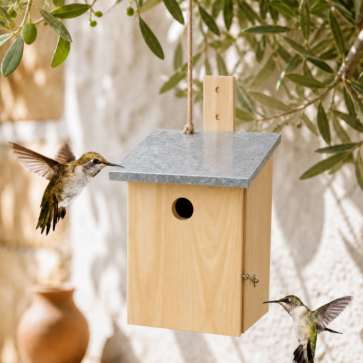 Vogelhuisje van observatie