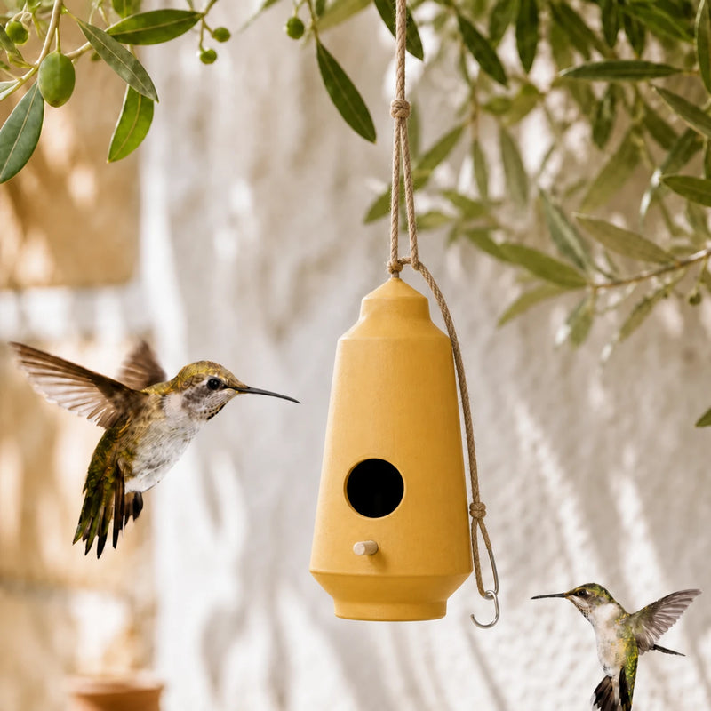 Vogelhuisje geel