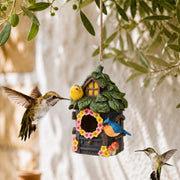 Hangend vogelhuisje bruin
