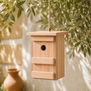 Vogelhuisje oranje met voorkant afneembaar