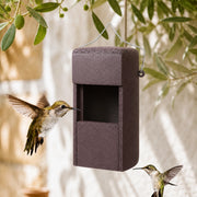 Vogelhuisje semi-open van houtbeton