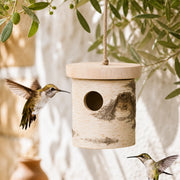 Vogelhuisje van berk groot model