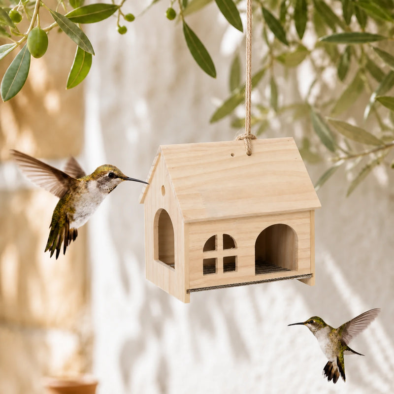 Vogelhuisje duplex transparant
