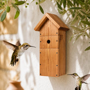 Groot vogelhuisje van observatie van hout