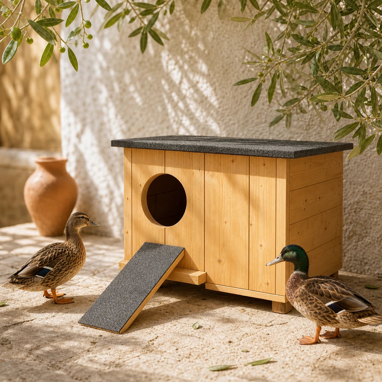Vogelhuisje baffle van ornament