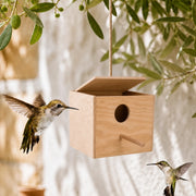 Houten vogelhuisje bruin formaat 30 × 20 × 20 cm