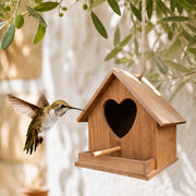 Vogelhuisje hart hout