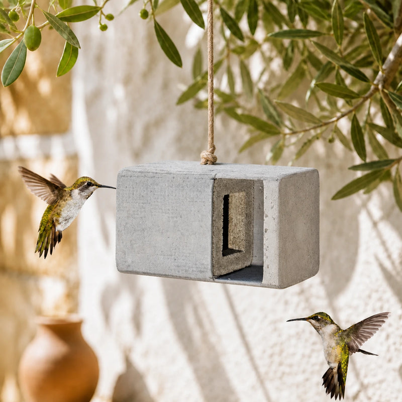 Blok-vogelhuisje wand-mounted ingebouwd-van