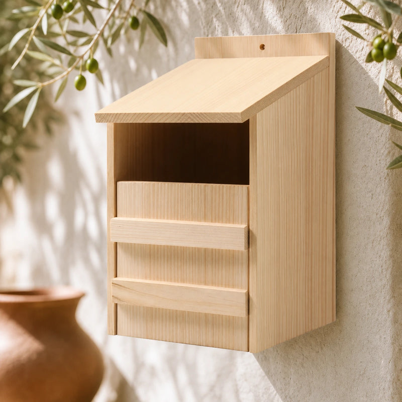 Vogelhuisje wand-mounted van ceder