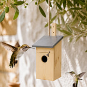 Vogelhuisje beige formaat 22,7 × 18,9 × 39,2 cm