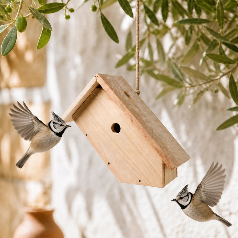 Vogelhuisje met zicht zij
