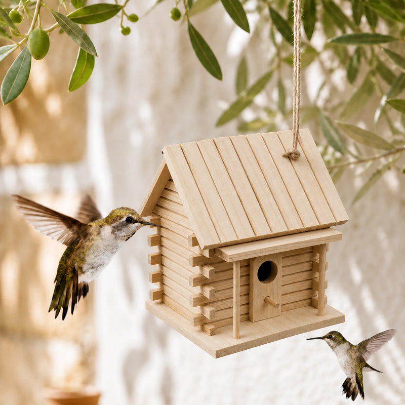 Vogelhuisje stammen vogels