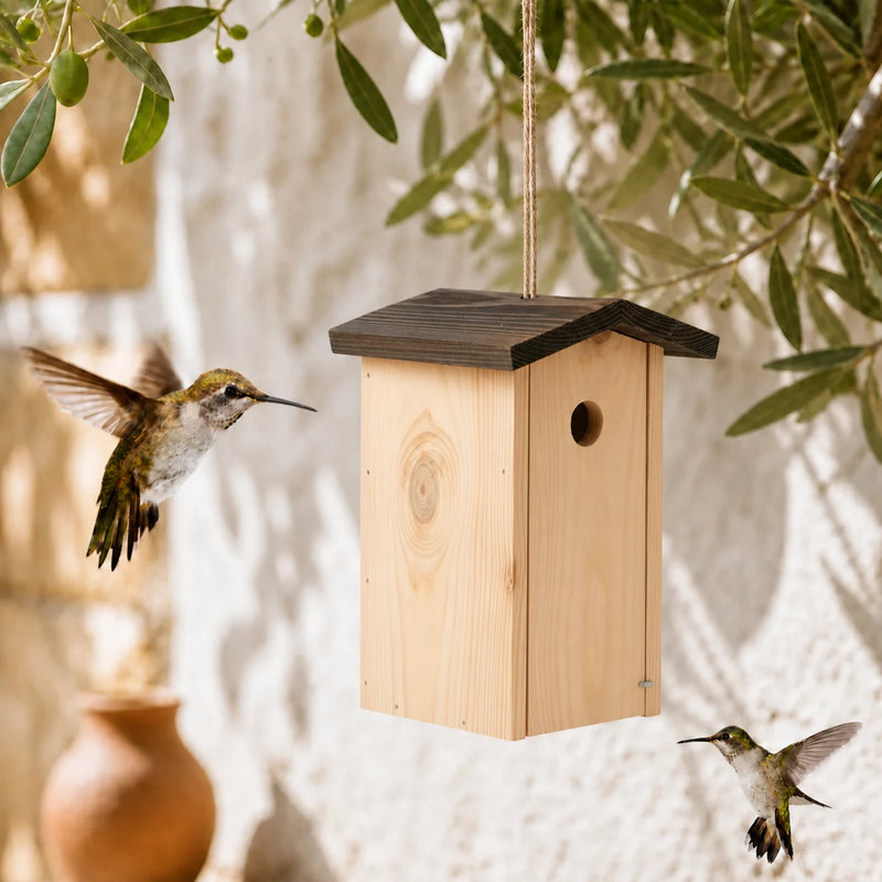 Houten vogelhuisje gecertificeerd FSC