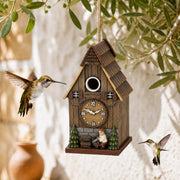 Houten vogelhuisje formaat 14,4 × 13,1 × 25,2 cm