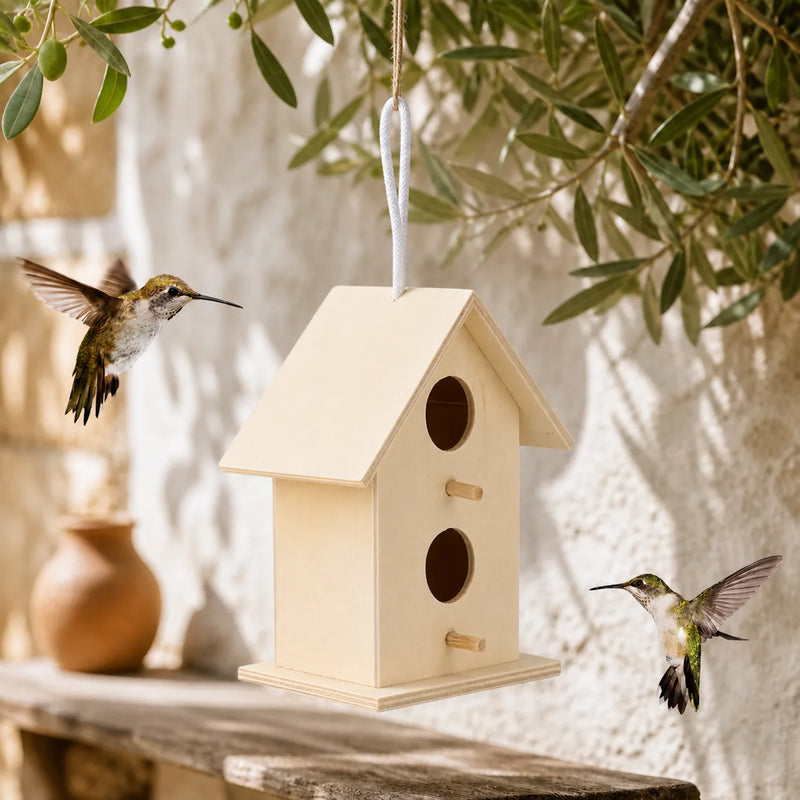 Vogelhuisje dubbel ingang
