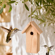Vogelhuisje van Douglas-spar beige