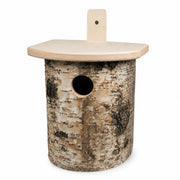 Vogelhuisje van berk bruin formaat 16 × 17 × 25 cm — foto 2