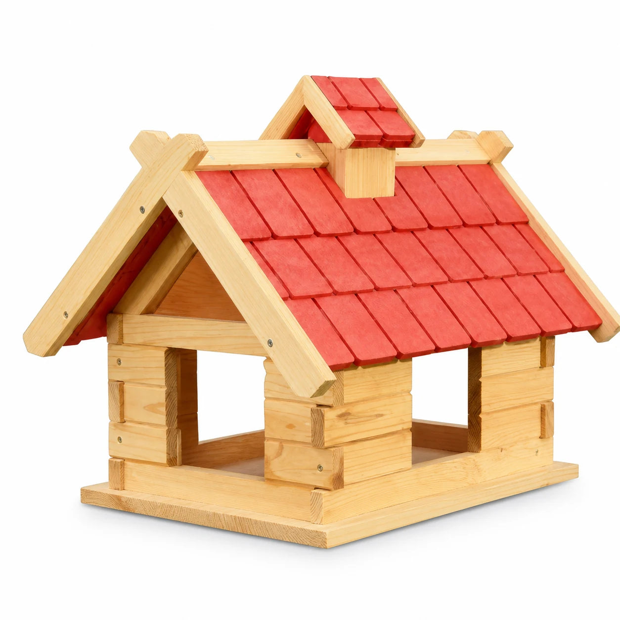 Voederbak chalet XXL van hout — foto 2