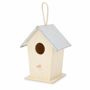 Vogelhuisje stijl rustiek van hout beige — foto 2