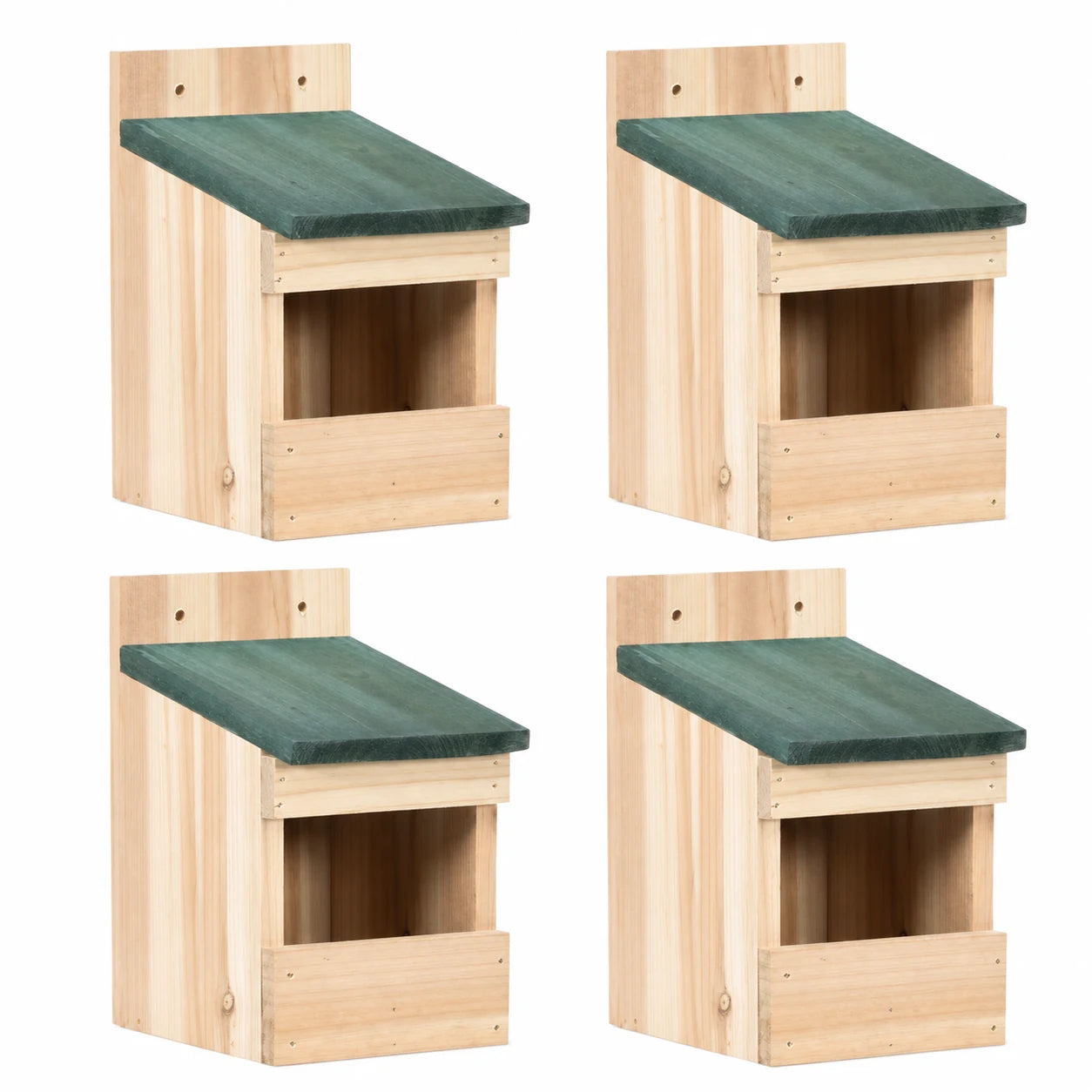 Set van 4 vogelhuisjes van spar massief — foto 2