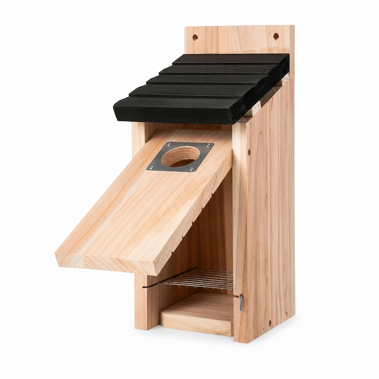 Hangend vogelhuisje van hout zwart — foto 2