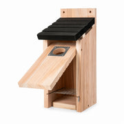 Hangend vogelhuisje van hout zwart — foto 2