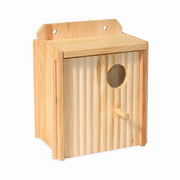 Houten vogelhuisje bruin formaat 21 × 13 × 13 cm — foto 2