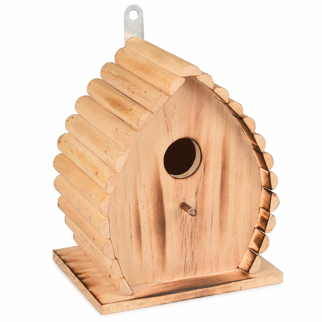 Houten vogelhuisje flame — foto 2