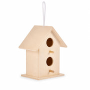 Hangend vogelhuisje decoratief van hout — foto 2