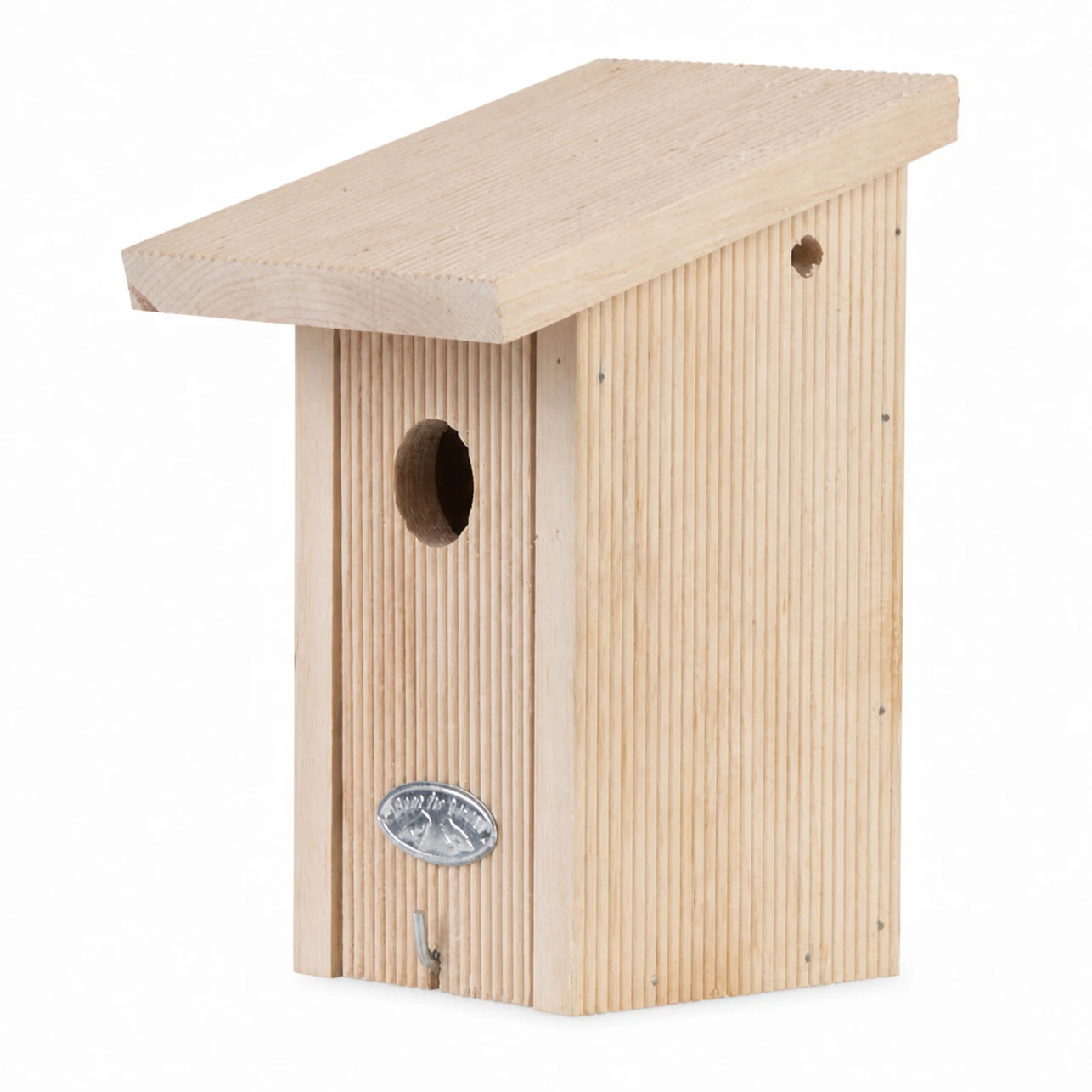 Houten vogelhuisje beige formaat 15,4 × 14,1 × 21,2 cm — foto 2