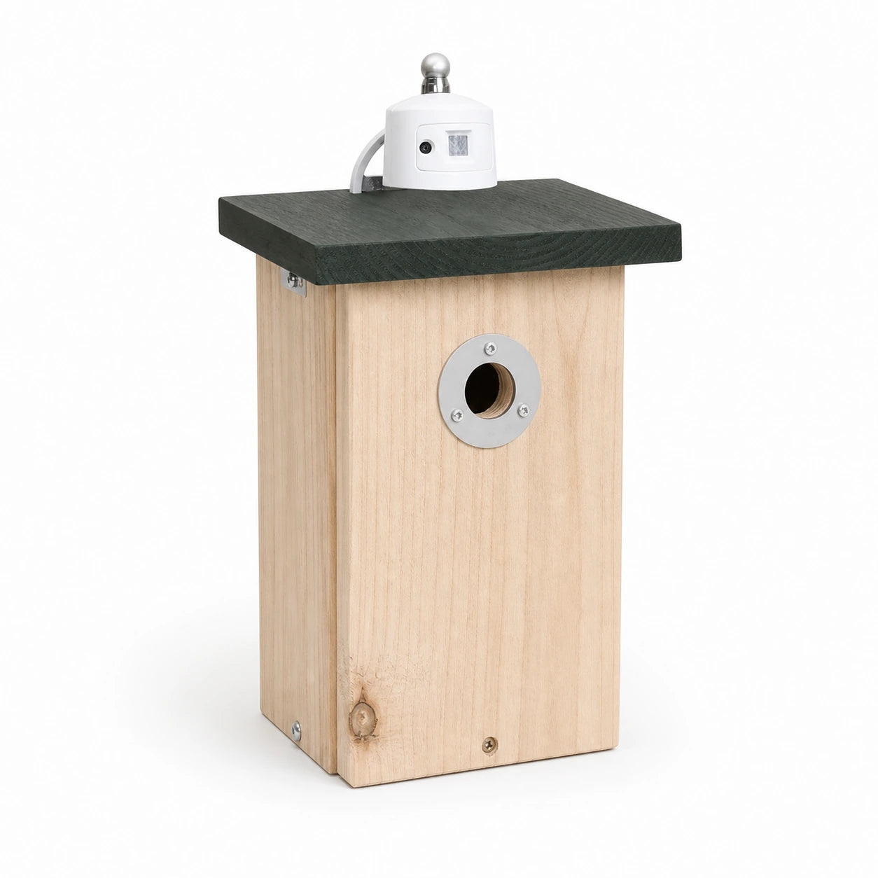 Vogelhuisje verbonden gefacetteerd met ring wit — foto 2