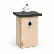 Vogelhuisje verbonden gefacetteerd met ring wit — foto 2