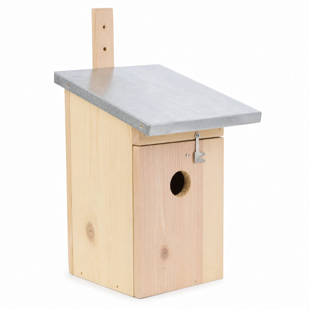 Vogelhuisje van grenen met zinken dak silver formaat 18 × 21,5 × 33,2 cm — foto 2