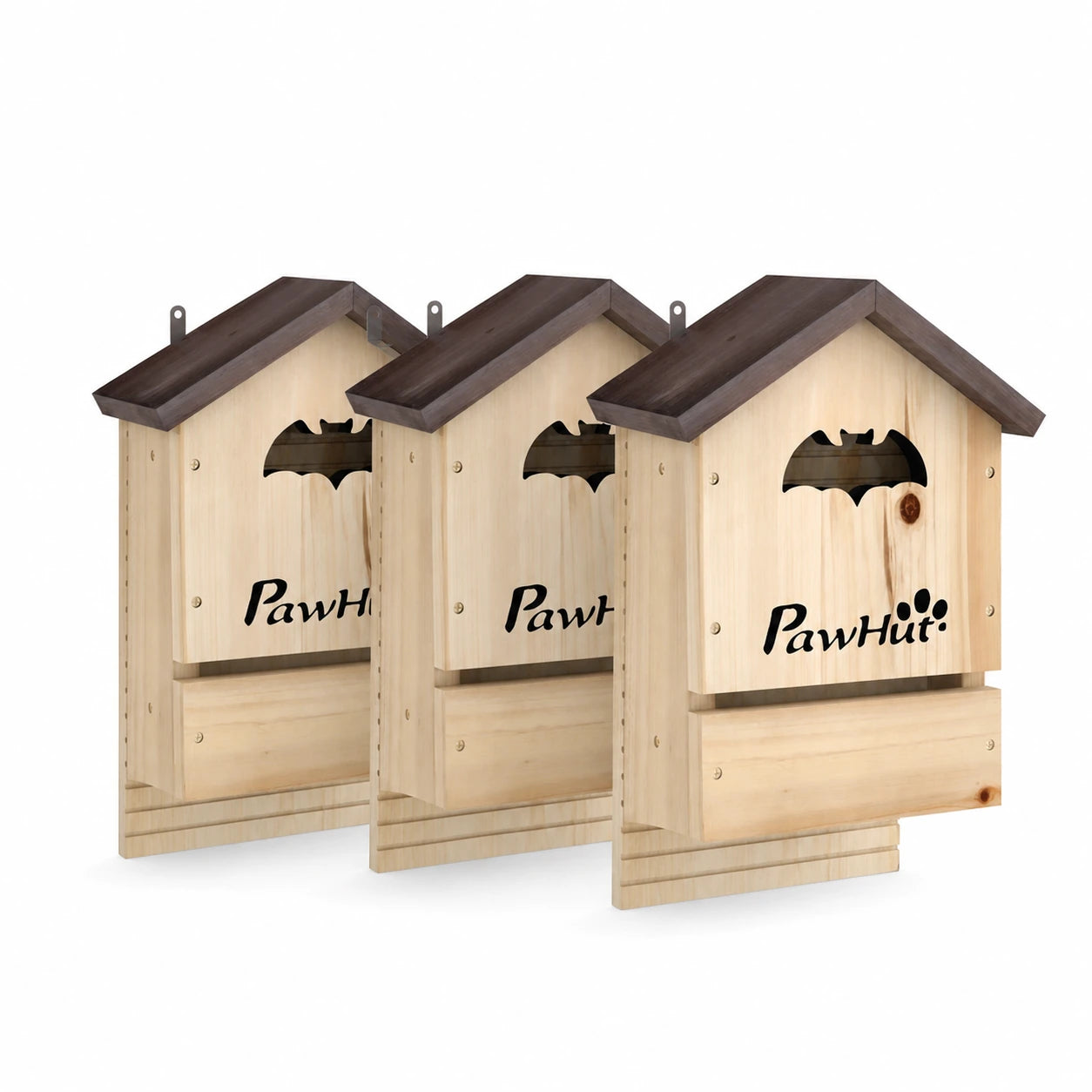 Set van 3 vogelhuisjes met bats dubbel kamer — foto 2