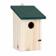 Vogelhuisje van spar met groendak formaat 22 × 14 × 15 cm — foto 2