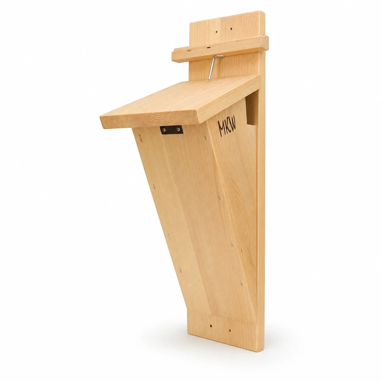 Vogelhuisje vertical van hout met voorkant schuin — foto 2