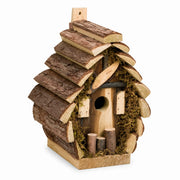 Houten vogelhuisje bruin formaat 18 × 14,5 × 24 cm — foto 2