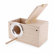 Houten vogelhuisje beige formaat 24,7 × 13 × 13 cm — foto 2