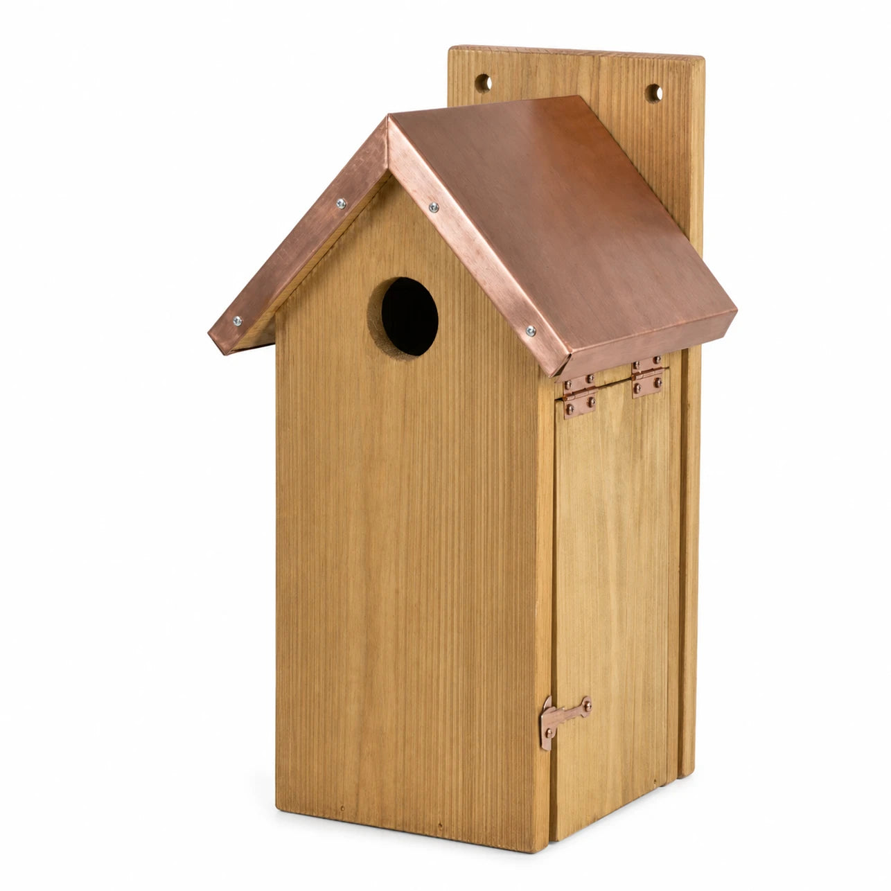 Vogelhuisje met koperen dak bruin — foto 2