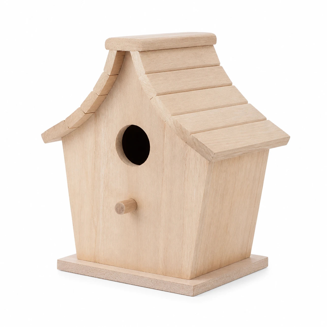 Hangend vogelhuisje van hout formaat 17 × 14 × 12 cm — foto 2