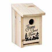 Houten vogelhuisje met groendak rood — foto 2