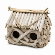 Vogelhuisje rustiek van stammen met dubbel ingang — foto 2
